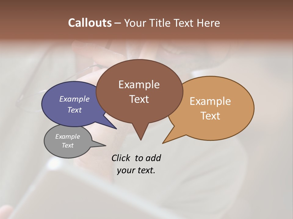 Single Mirror Looking At Camera PowerPoint Template