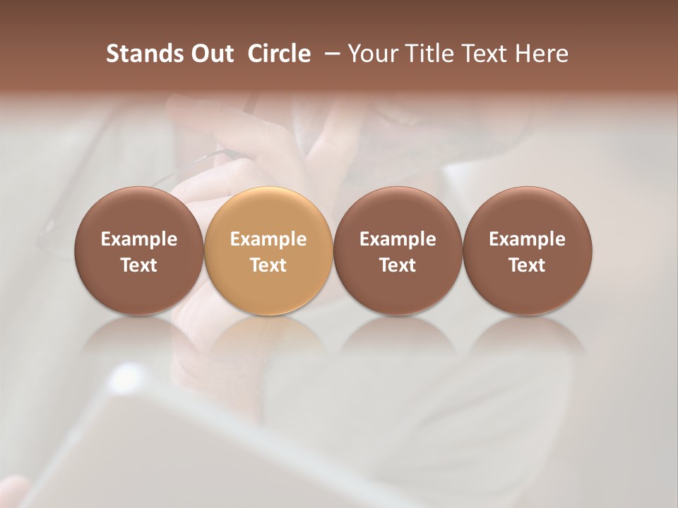 Single Mirror Looking At Camera PowerPoint Template