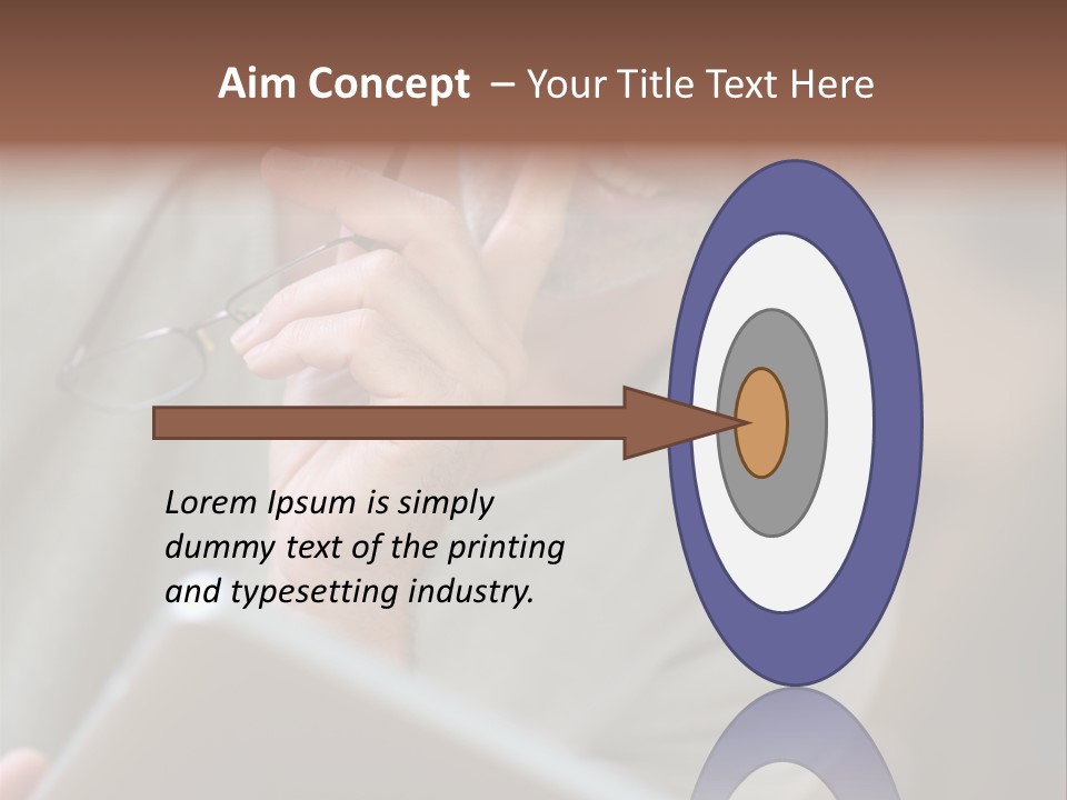 Single Mirror Looking At Camera PowerPoint Template