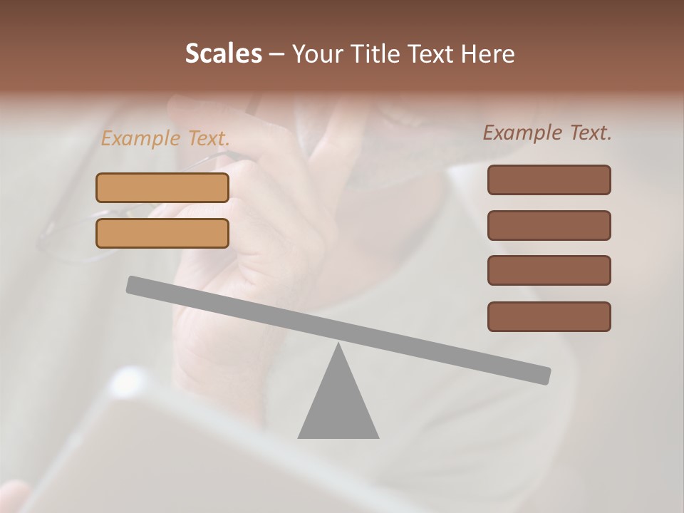 Single Mirror Looking At Camera PowerPoint Template