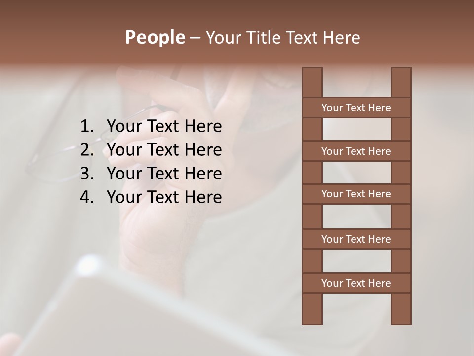 Single Mirror Looking At Camera PowerPoint Template