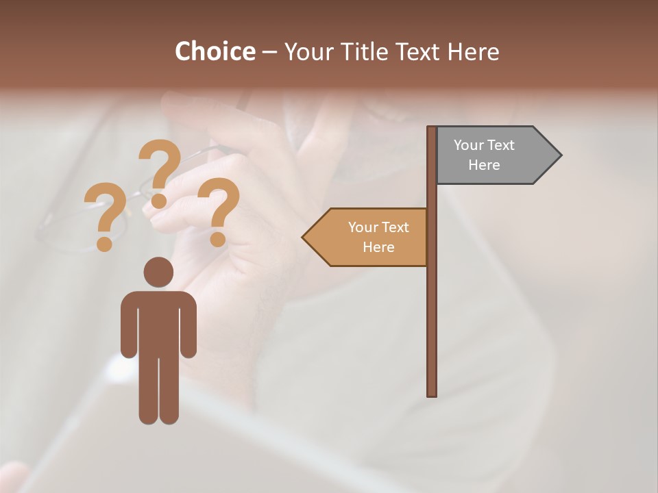 Single Mirror Looking At Camera PowerPoint Template
