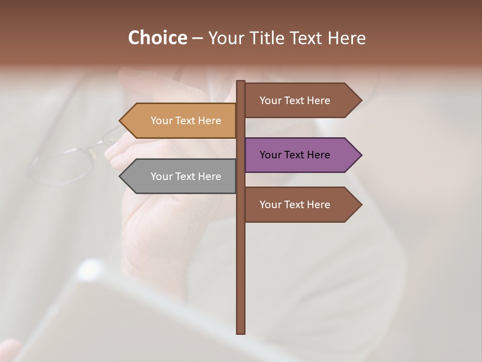 Single Mirror Looking At Camera PowerPoint Template