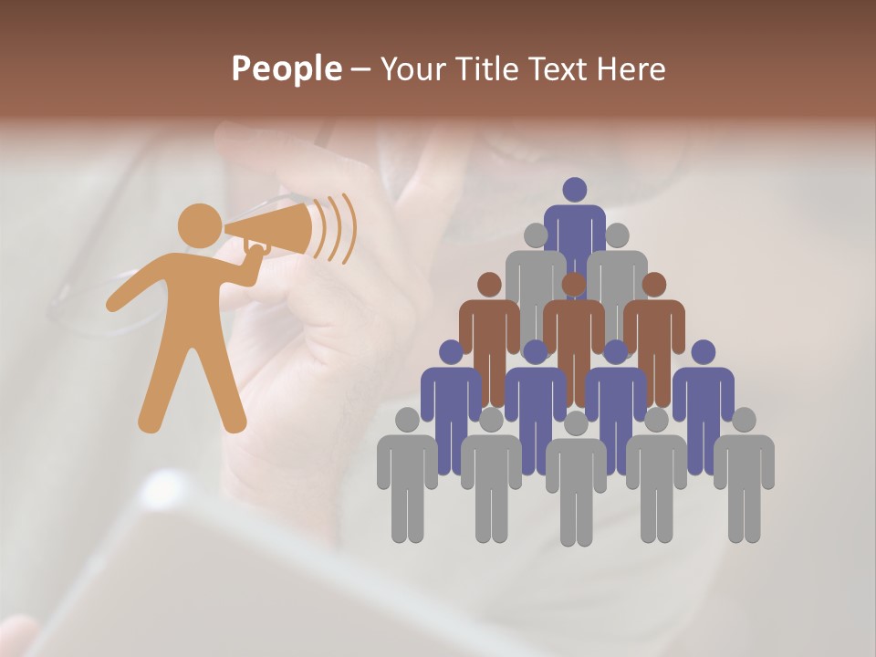 Single Mirror Looking At Camera PowerPoint Template