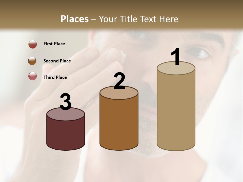 Single Mirror Looking At Camera PowerPoint Template