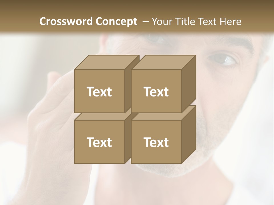 Single Mirror Looking At Camera PowerPoint Template