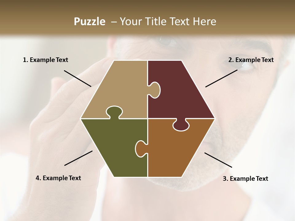 Single Mirror Looking At Camera PowerPoint Template