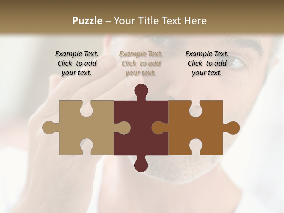 Single Mirror Looking At Camera PowerPoint Template