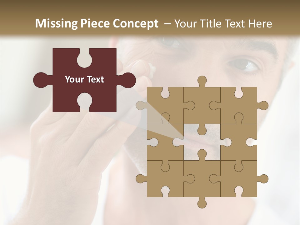 Single Mirror Looking At Camera PowerPoint Template