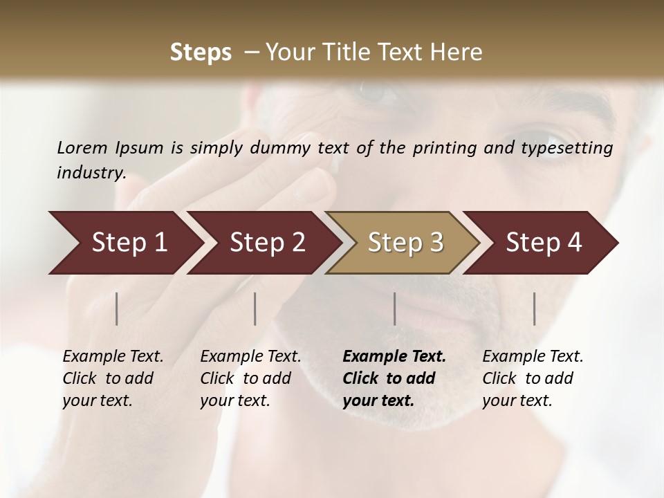 Single Mirror Looking At Camera PowerPoint Template