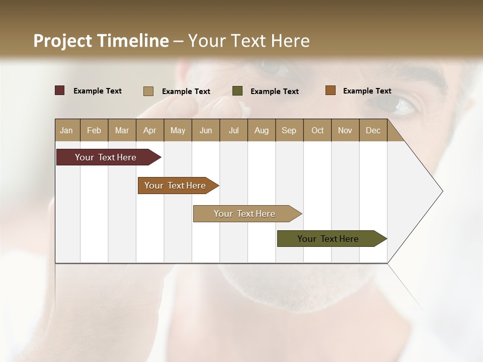 Single Mirror Looking At Camera PowerPoint Template