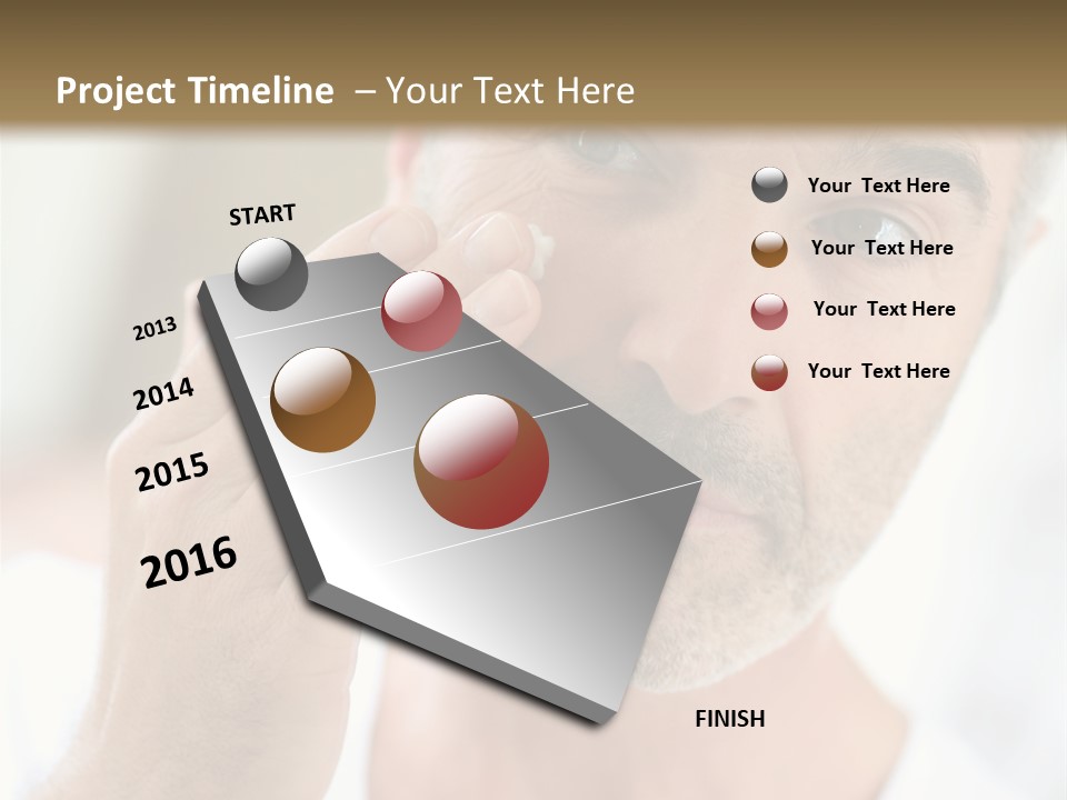 Single Mirror Looking At Camera PowerPoint Template