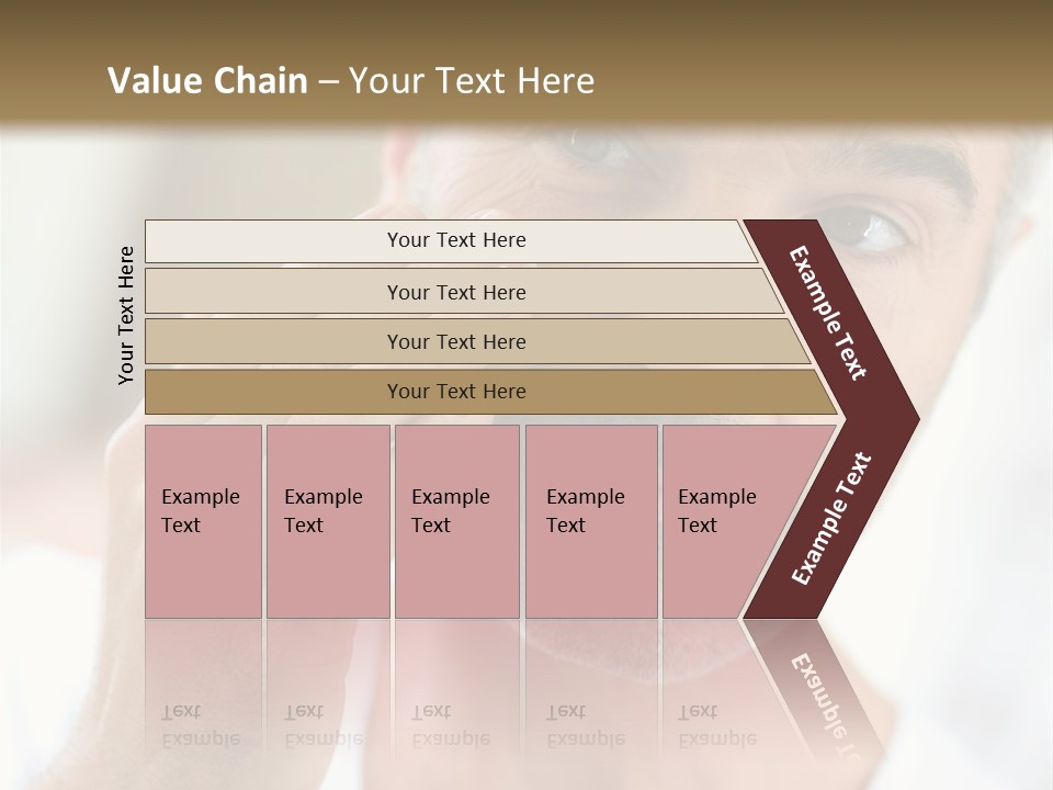 Single Mirror Looking At Camera PowerPoint Template