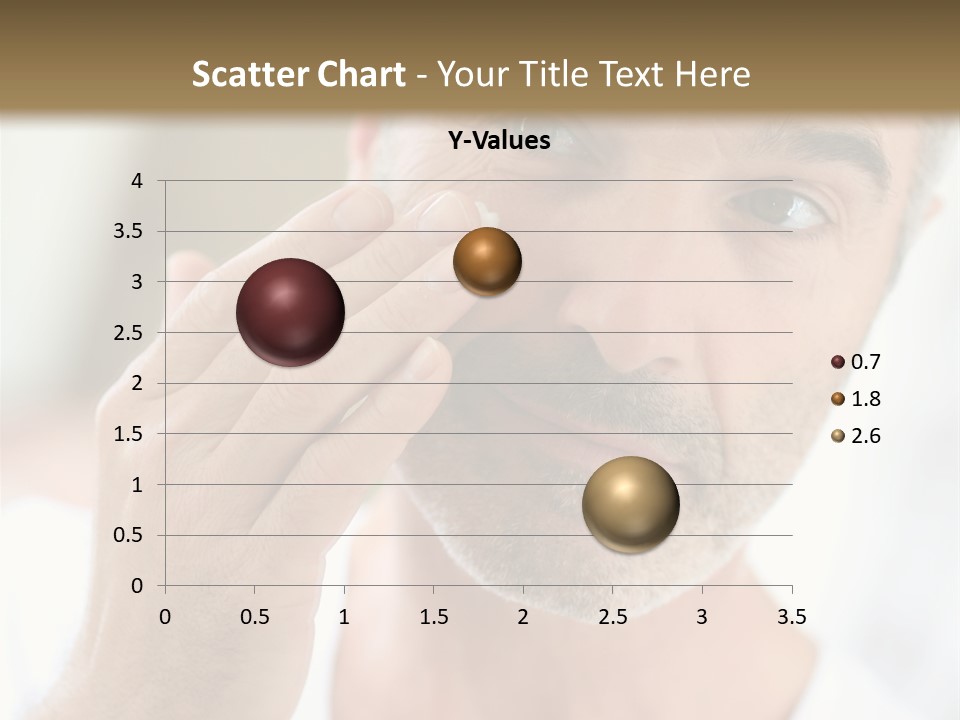 Single Mirror Looking At Camera PowerPoint Template