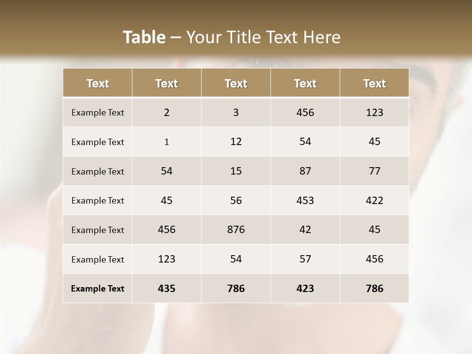 Single Mirror Looking At Camera PowerPoint Template