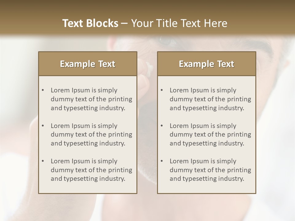 Single Mirror Looking At Camera PowerPoint Template