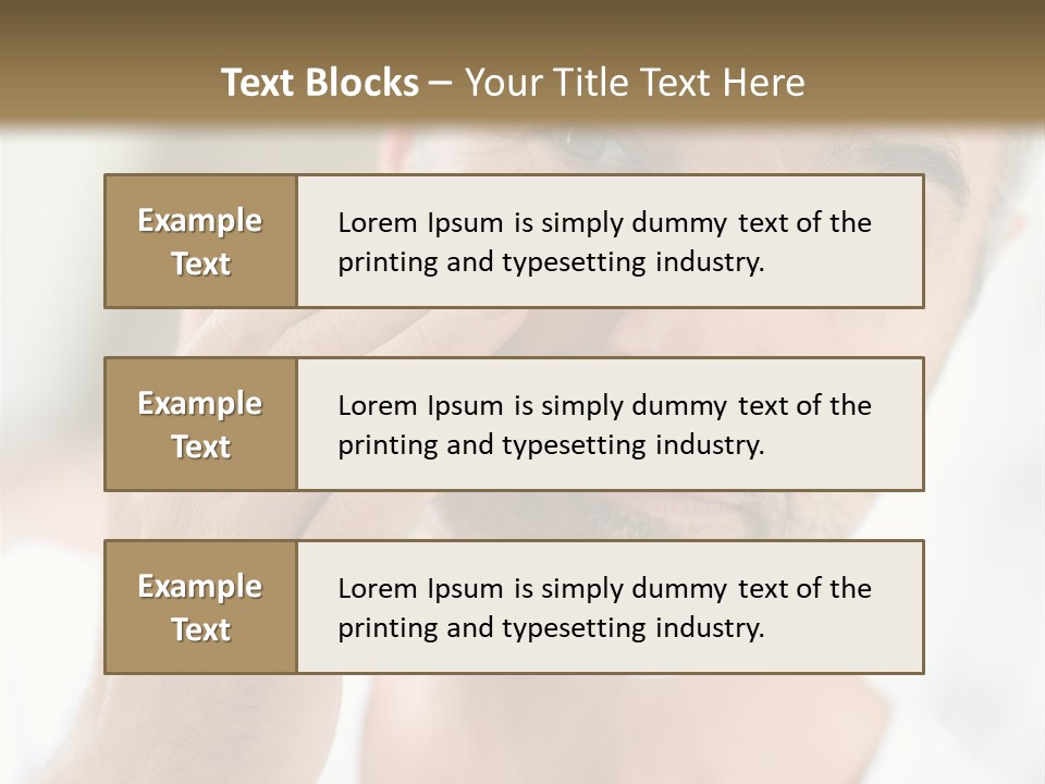 Single Mirror Looking At Camera PowerPoint Template