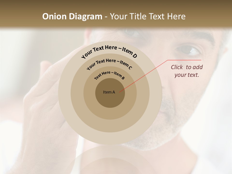 Single Mirror Looking At Camera PowerPoint Template