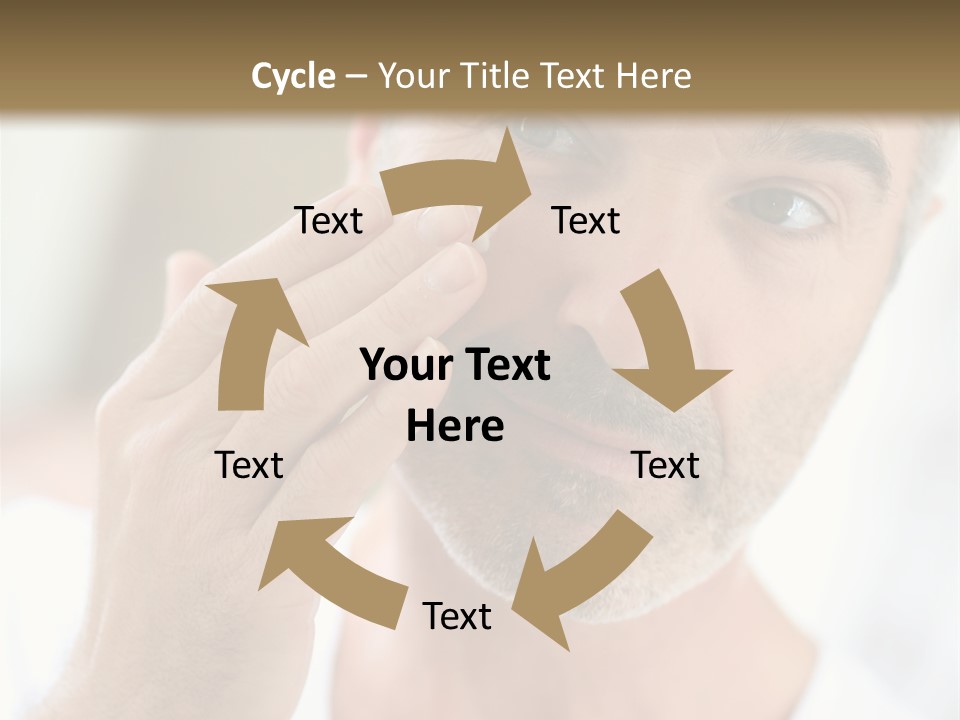 Single Mirror Looking At Camera PowerPoint Template