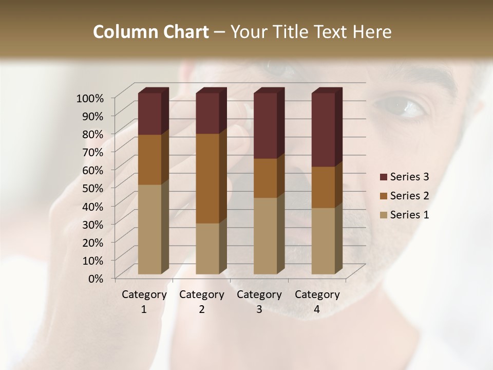 Single Mirror Looking At Camera PowerPoint Template
