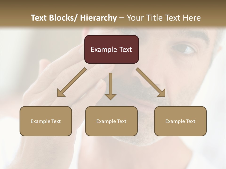 Single Mirror Looking At Camera PowerPoint Template