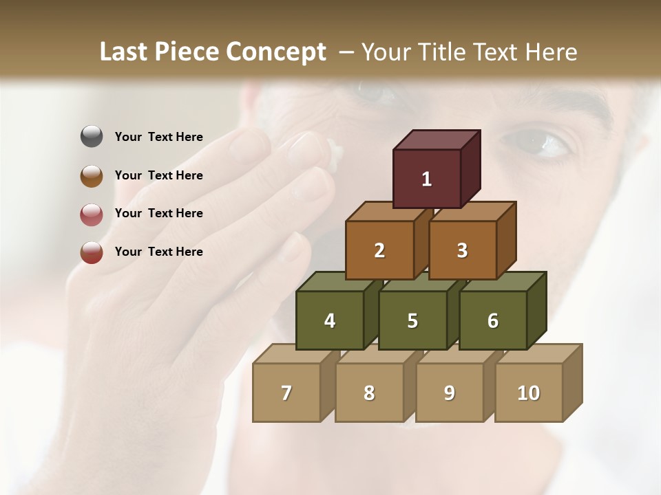 Single Mirror Looking At Camera PowerPoint Template