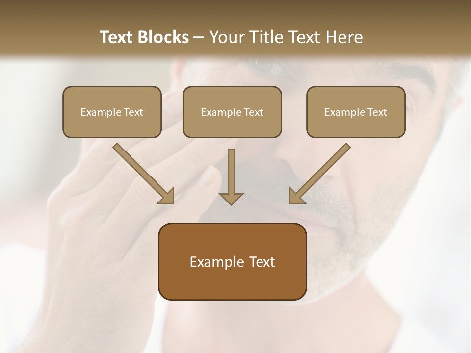 Single Mirror Looking At Camera PowerPoint Template