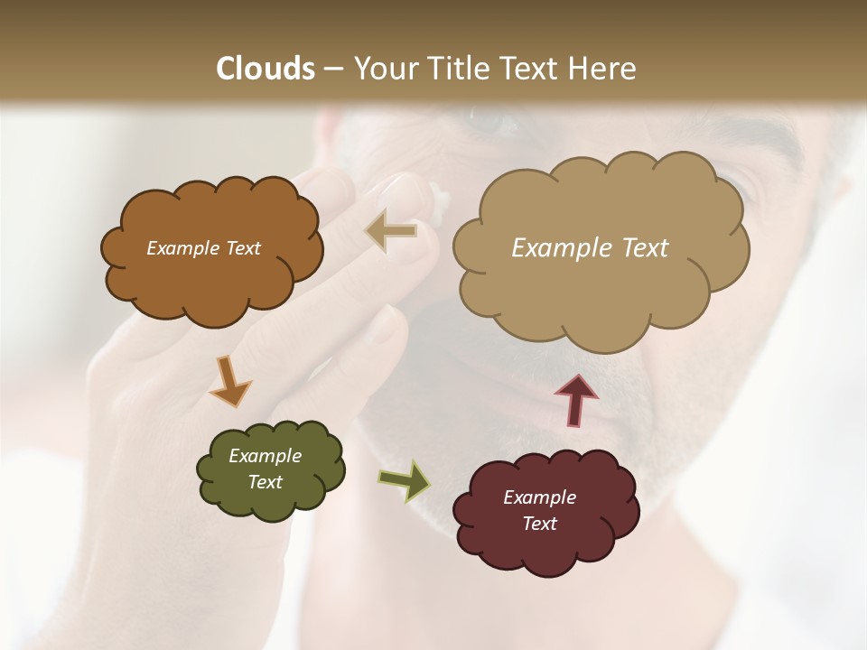 Single Mirror Looking At Camera PowerPoint Template