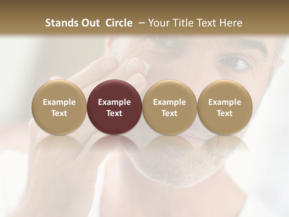 Single Mirror Looking At Camera PowerPoint Template