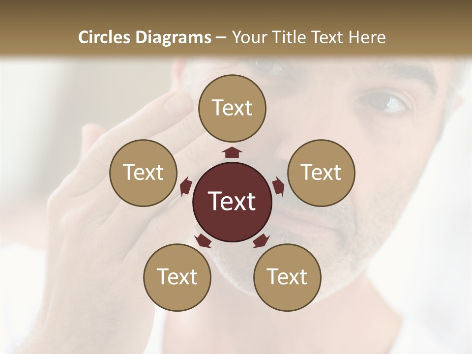 Single Mirror Looking At Camera PowerPoint Template