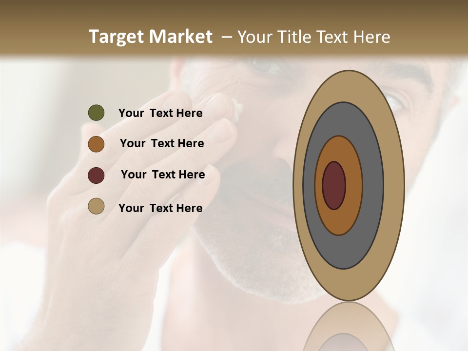 Single Mirror Looking At Camera PowerPoint Template