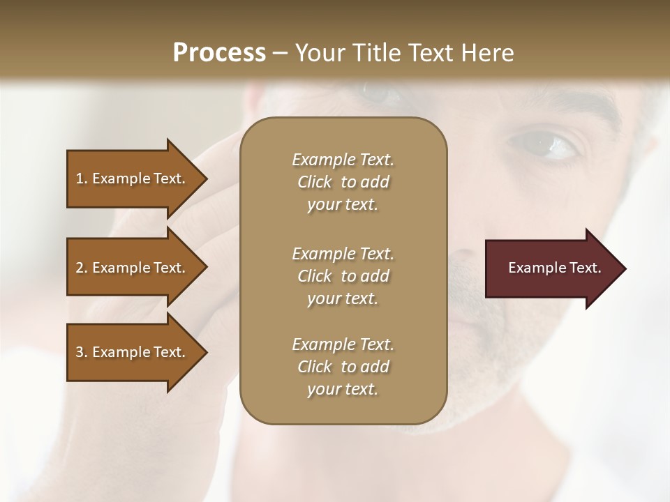 Single Mirror Looking At Camera PowerPoint Template