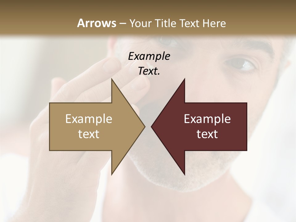 Single Mirror Looking At Camera PowerPoint Template