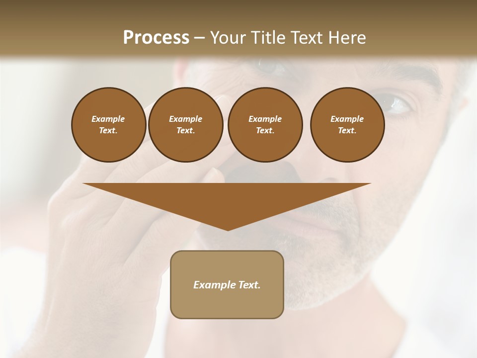 Single Mirror Looking At Camera PowerPoint Template