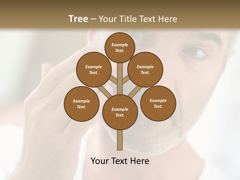 Single Mirror Looking At Camera PowerPoint Template