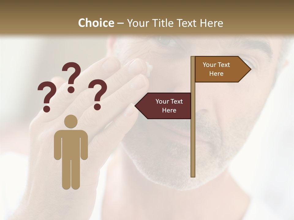 Single Mirror Looking At Camera PowerPoint Template
