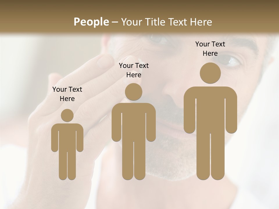 Single Mirror Looking At Camera PowerPoint Template