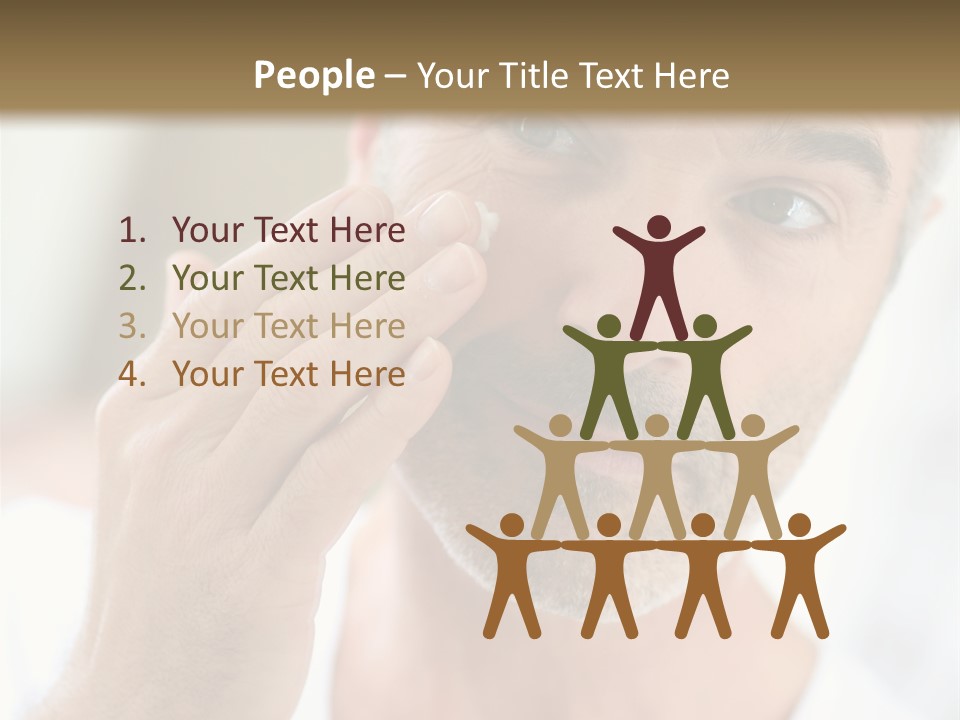 Single Mirror Looking At Camera PowerPoint Template