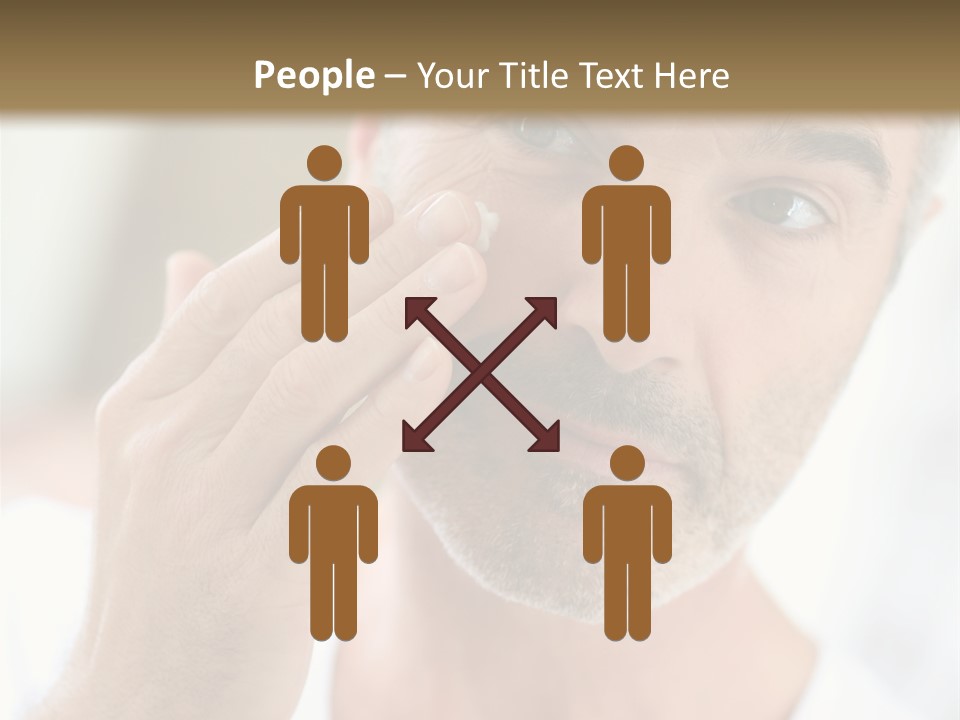 Single Mirror Looking At Camera PowerPoint Template