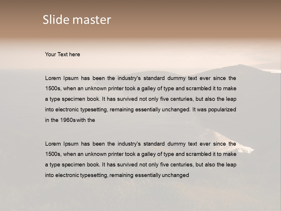 Atlantic Light Evening PowerPoint Template