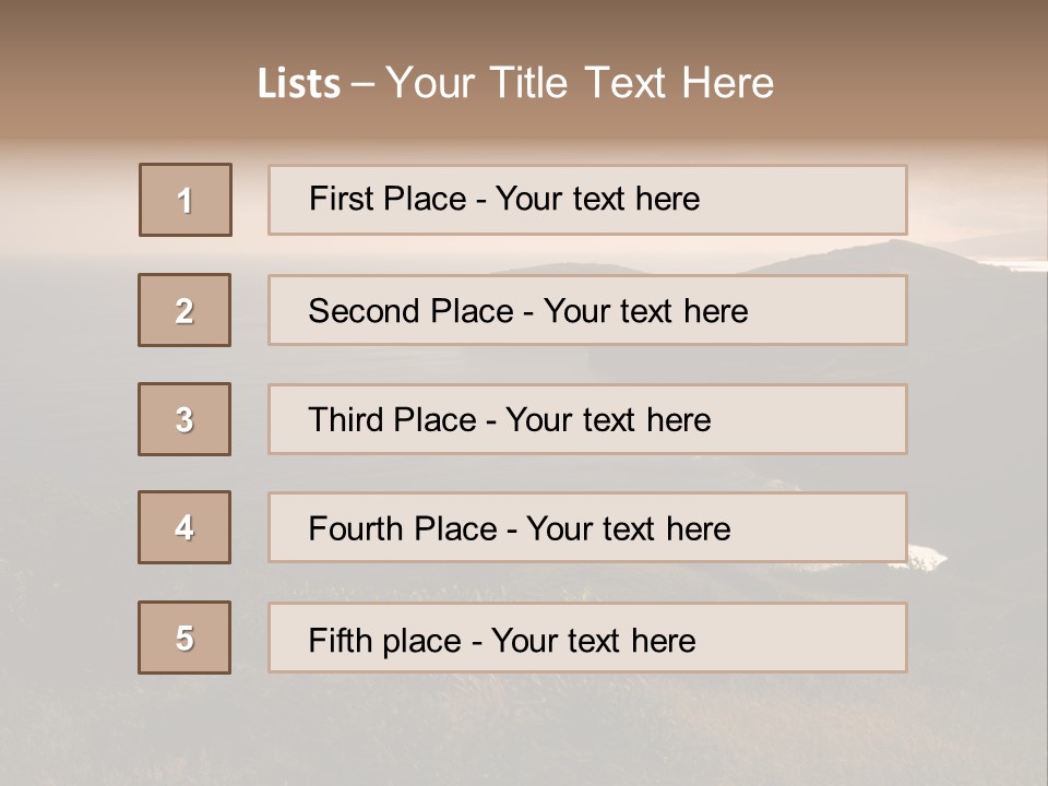 Atlantic Light Evening PowerPoint Template