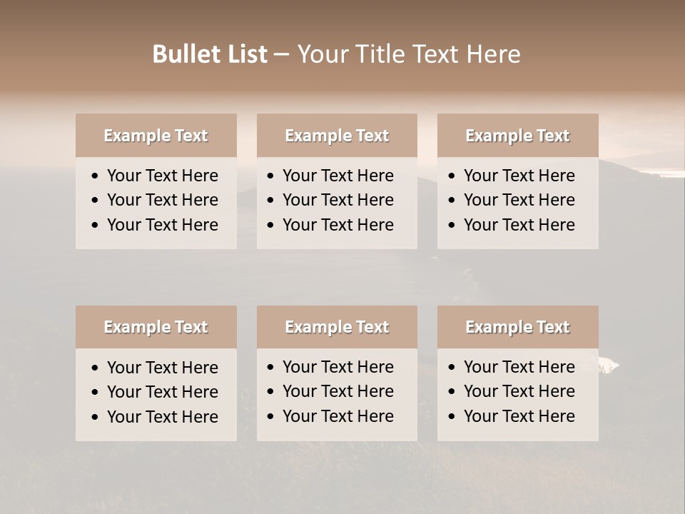 Atlantic Light Evening PowerPoint Template