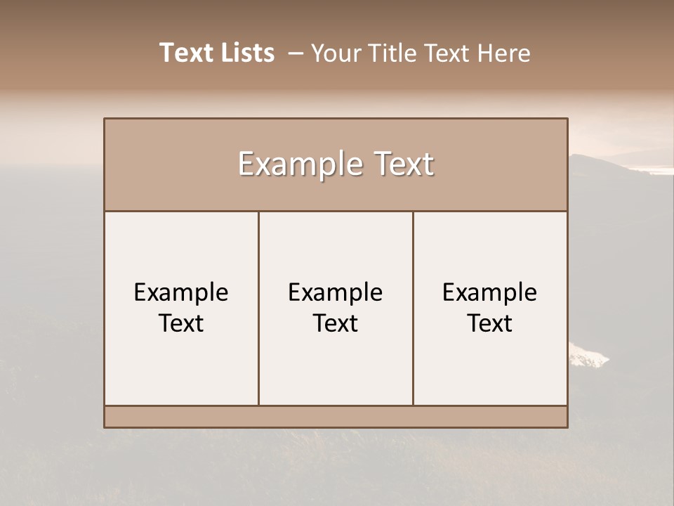 Atlantic Light Evening PowerPoint Template