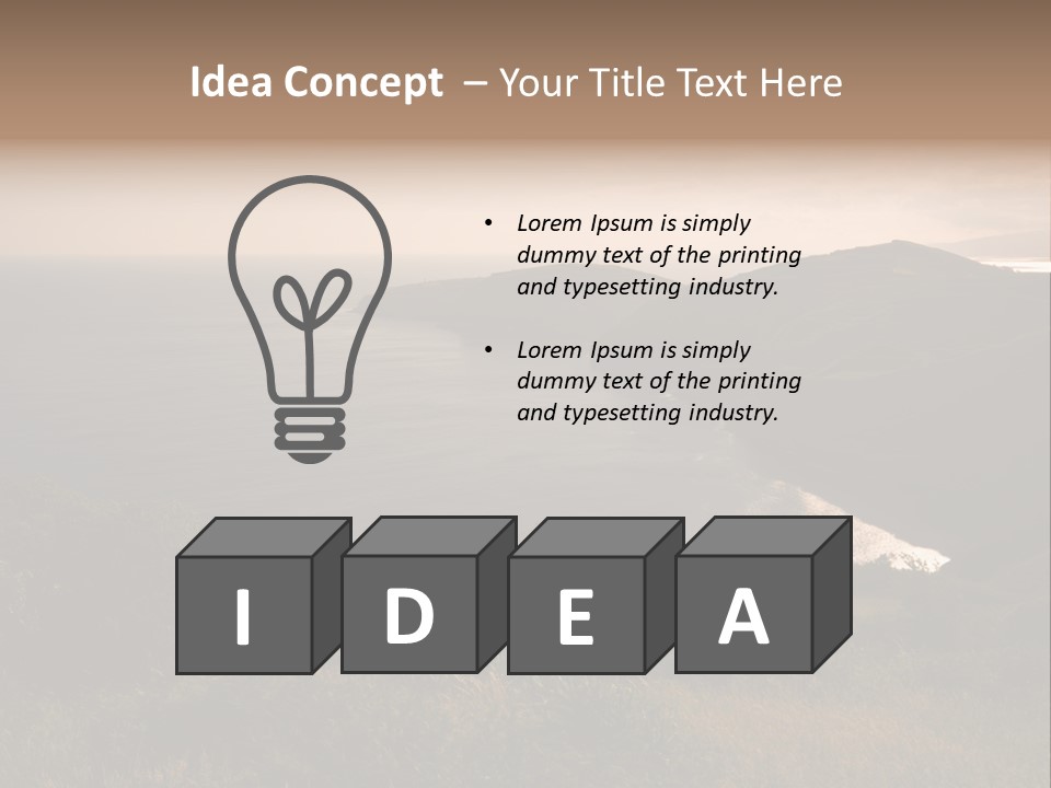 Atlantic Light Evening PowerPoint Template