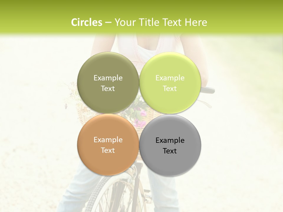 Thirties Happy Bicycle PowerPoint Template