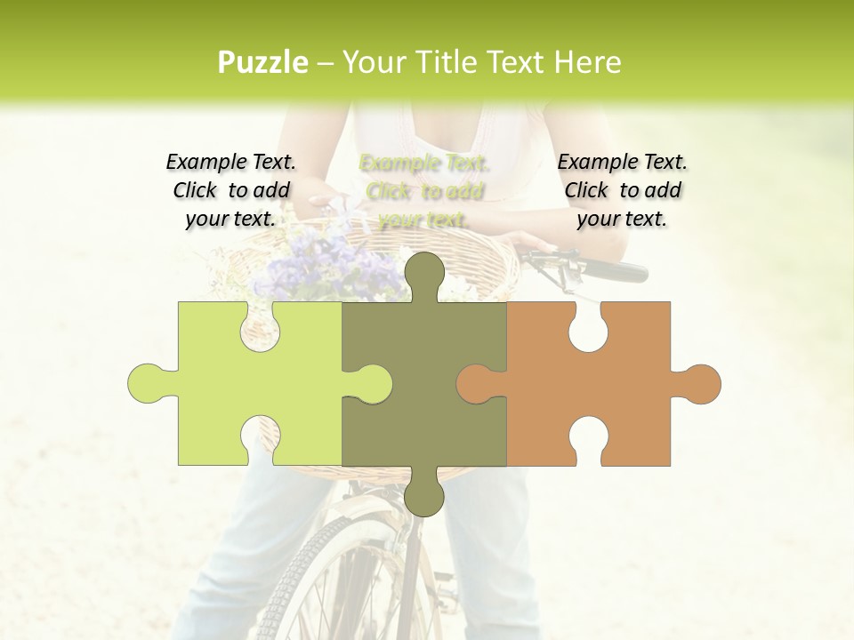 Thirties Happy Bicycle PowerPoint Template