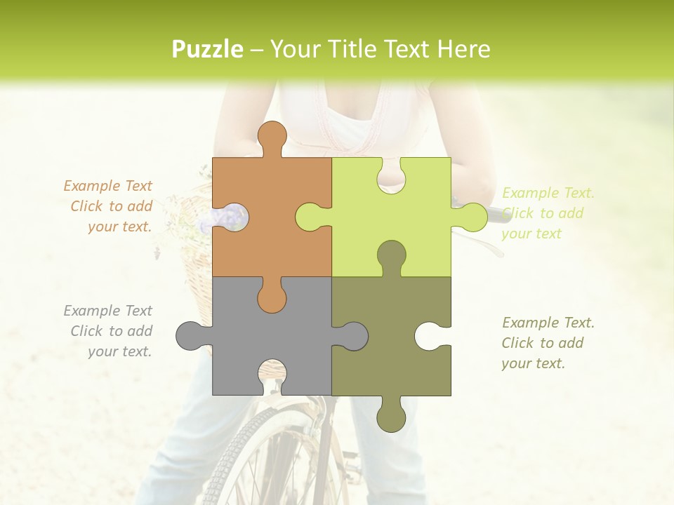 Thirties Happy Bicycle PowerPoint Template