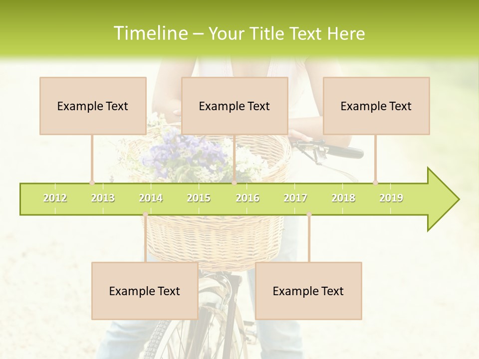Thirties Happy Bicycle PowerPoint Template