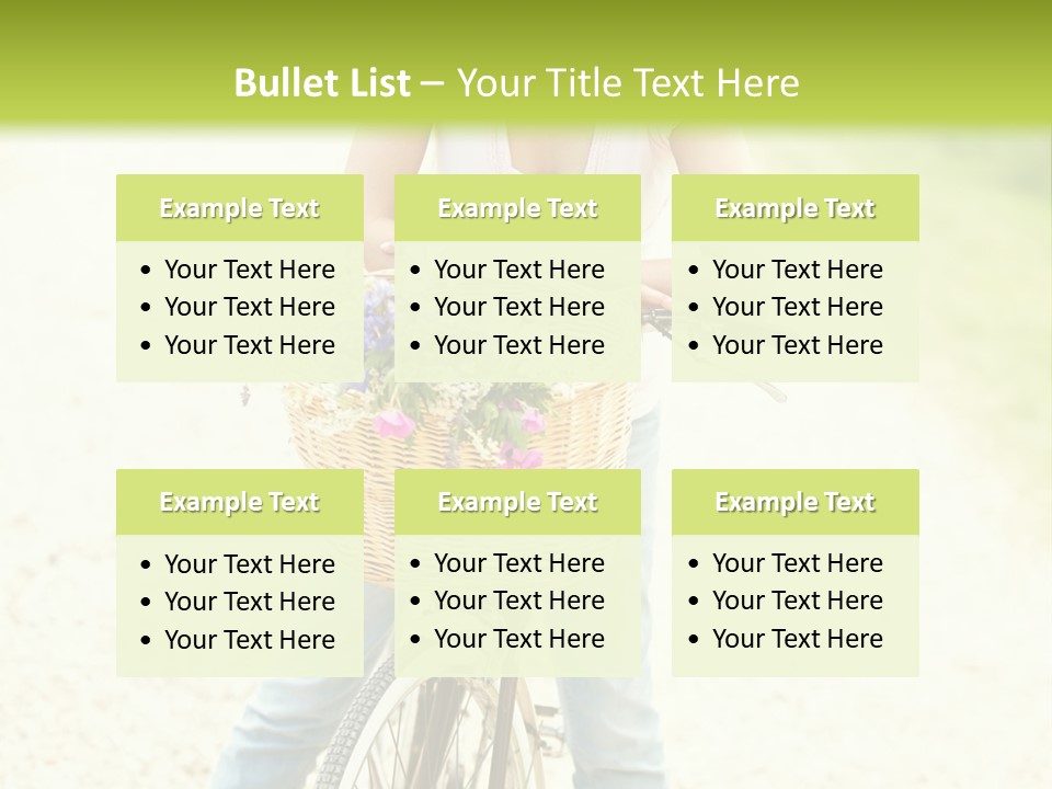 Thirties Happy Bicycle PowerPoint Template
