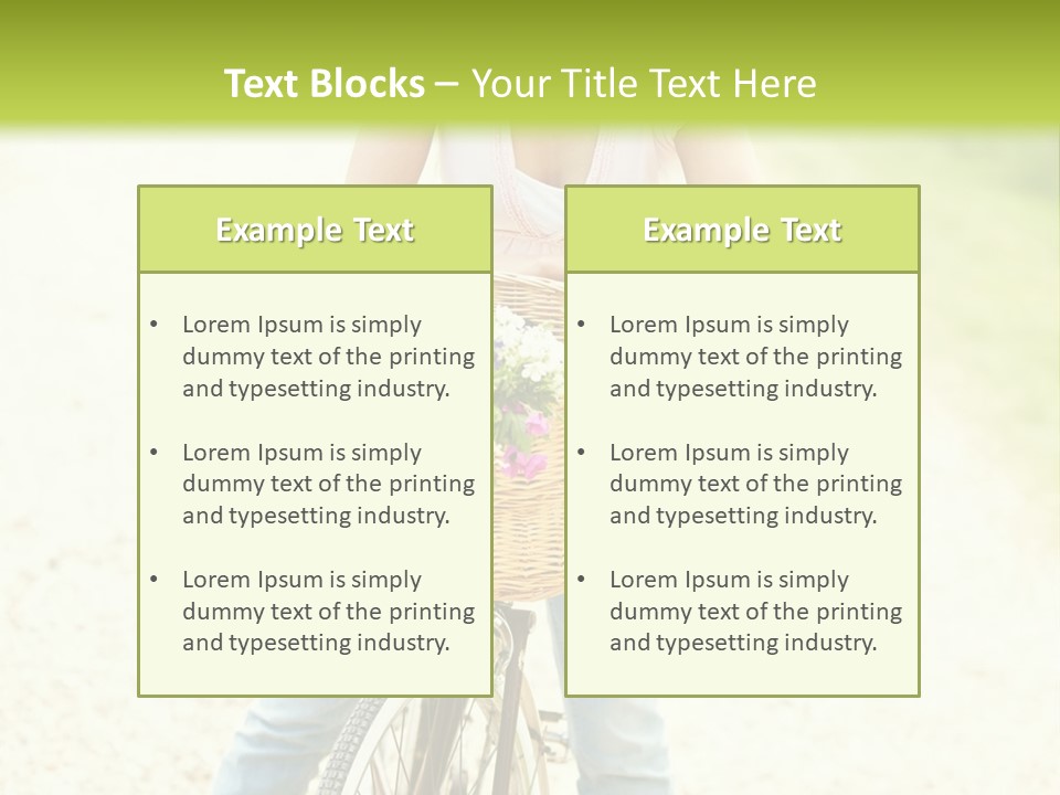 Thirties Happy Bicycle PowerPoint Template